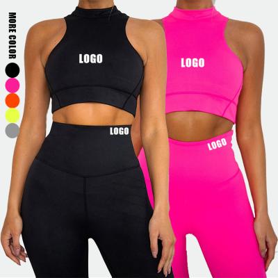 China Breathable Yoga Sets Fitness Women Yoga Pants Sets Gym Workout Sets Clothing Women zu verkaufen