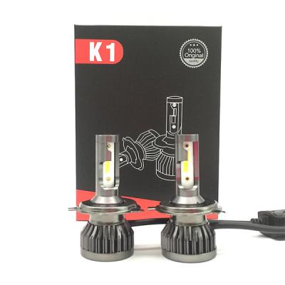 China K1 LED headlight bulb h4 H11 aluminum high quality auto bulb car led head light 9005 h7 car led bulb 9006 for sale