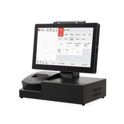 China Black SDK Retail 15.6inch Android POS System With 58mm Thermal Receipt Printer Cash Register for sale