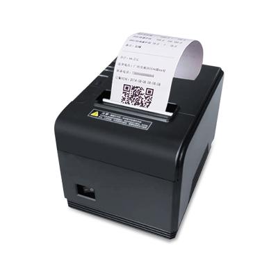 China 80mm POS storage black and white thermal printer with automatic die cutter linked to cash register for sale