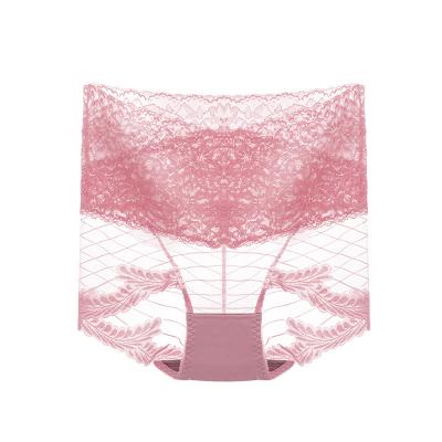 China New Arrival High Waist Women's Sexy Lace Transparent Women's Hipster Breathable Panties for sale