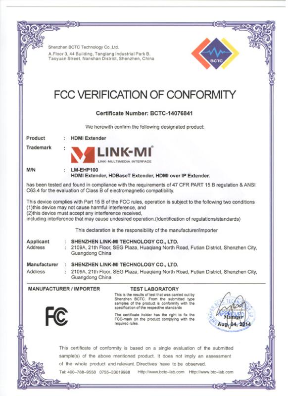 FCC - Shenzhen LINK-MI Technology Co., Ltd.