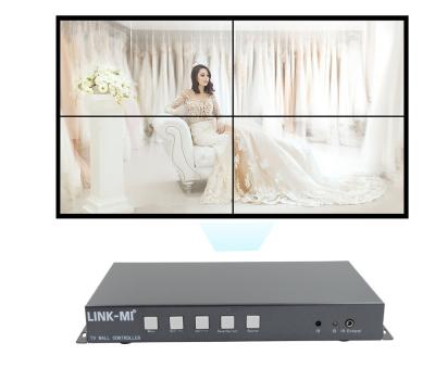 China 1x4 Splitter Mode LINK-MI 2x2 Mini Video Wall Controller USB/HDMI Inputs 2x2 1x4 1x3 1x2 2x1 3x1 4x1 For 4 TV Splicing for sale