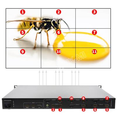 China LINK-MI 4K 9-Port Video Wall Controller 3x3 Show TV Splice Box 2x3 Video Wall Processor LM-TV09-4K2K for sale