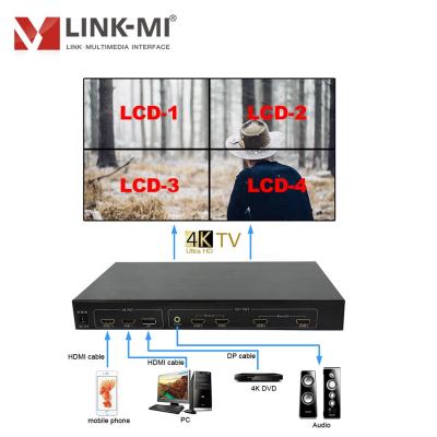 China Video Controller LINK-MI 2x2 4K Wall Mount 180 degree rotation with HDMI/DP/Mobile signal input TV wall LM-TV04-4K2K 180 degree rotation for sale