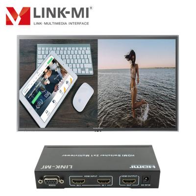 China LINK-MI Scaler Up Mini 2x1 Multiviewer 1080P 2 in 1 HDMI Switcher PIP RS232 IR Scaler Multi-Viewer for sale