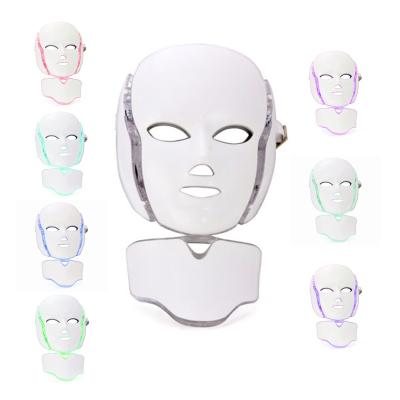 China Pigment Removal 7 Colored Photon Agning Mask Wireless Anti Facial Silicone Beauty Therapy Face Led Mask for sale