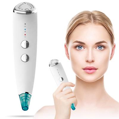 China Blood Vessel Removal Red Light Therapy Beauty Blackhead Scrubber EMS Face Eye Massager Blackhead Remover Tool Kit for sale