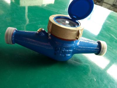 China 25mm Dry Type Iron Body Multi Jet Water Meter For Cold Water And Hot Water for sale