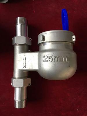 China Multi Jet-Wasserzähler-Inline-Edelstahl, tragbarer Wasserzähler-magnetischer Antrieb zu verkaufen