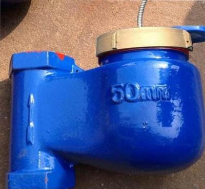 China Blue Vertical Type Multi Jet Residential Water Meter With Pulse Output for sale