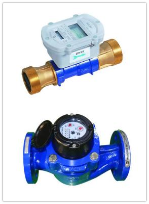 China Large Caliber Electronic AMR Water Meter , Wireless Water Meter Vertical Installation for sale