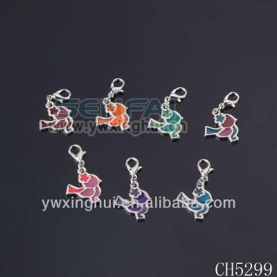 China ALLOY Seven Colors Love Bird Charms Welcome Trial Orders for sale