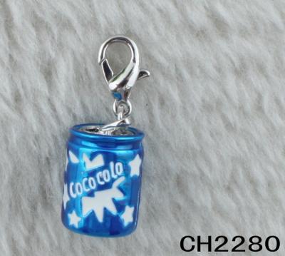 China ALLY Custom DIY Jewelry Accessories Ally Enamel Coke Bottle Charms For Bracelet Making for sale