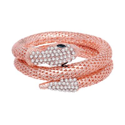 China Wholesale High Quality Copper ALLOY Factory Diamond Snake Bangle Bracelet For Men for sale