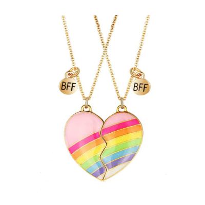 China Enamel BFF Best Friends Necklaces Zinc Alloy Cute Forever Necklaces for sale