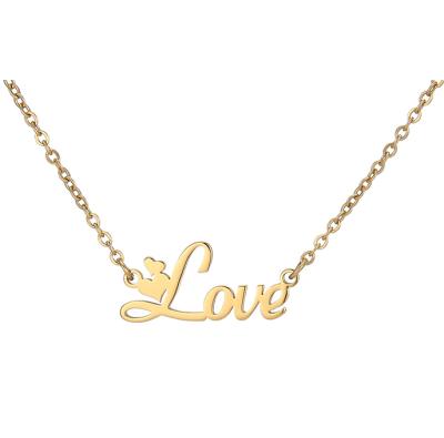 China Best Selling Fashionable Custom Name Necklace Personalized Name Necklace Stainless Steel Name Necklace for sale