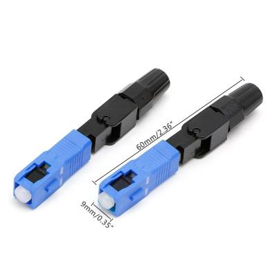 China FTTH FTTH Field Fiber Optic Cable Connector Single Mode SC Fast Wiring Fast Connector FTTH SC/UPC for sale