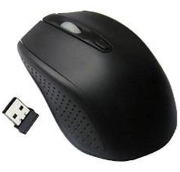 China 500 dpi Black Matt Surface 2.4G Wireless Mouse USB Nano Receiver / 2 x aaa Batteries for sale