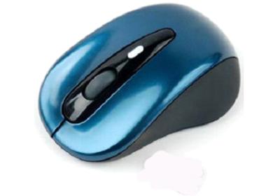 China Blue Rubber Lacquer Computer 2.4G Wireless Best Desktop Mouse With USB Nano Receiver for sale