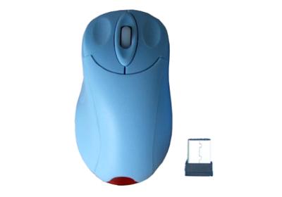 China 500 dpi Blue fashionable Mini 2.4G Wireless Mouse For Windows NT With USB Port VM118 for sale