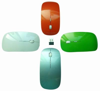 China Colorful 2.4 ~ 3.0Vdc Class 2 PC Travel Bluetooth Cordless Mouse With AAA Batteries for sale