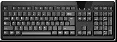 China 116*61*33mm Anti-scratch USB Plastic Waterproof Computer Keyboard For Office Use for sale