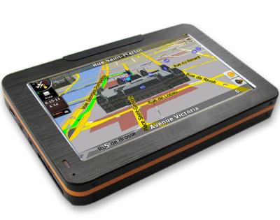 China Portable Touch Screen 4.3 CPU 533MHz Bluetooth GPS Car Navigators With Channels 20 for sale