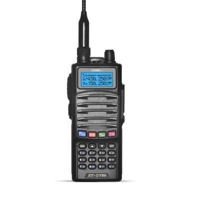 China Long Range Walkie Talkie 5W SY-UV99 VHF UHF Handheld Two Way Radio 1500mAh Transceiver for sale