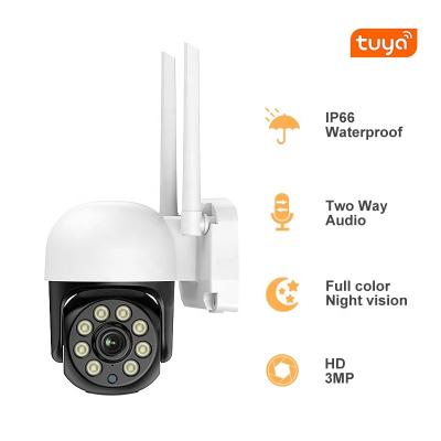 China Human Motion Tracking Best Selling 3MP Tuya Wifi IP Camera Outdoor/Indoor Auto Tracking Home Product PTZ Radio IP Dome Camera CCTV Security Camera for sale