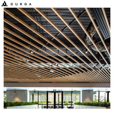 China Artistic Ceilings Aluminum Ceiling Wood Grain Baffle Ceilings Metal Suspended Ceiling Systems for sale