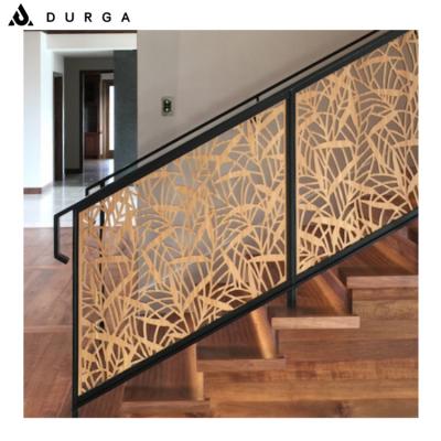 China Decorative Design Powder Coated Aluminum Laser Cut Stair Railing Partition Fence Privacy Screen for sale