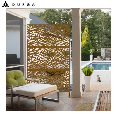 China Powder Coated Laser Cut Garden Room Partition Divider Custom Metal Material Privacy Screen for sale