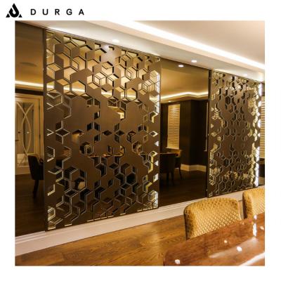 China Powder Coated Decorative Metal Garden Privacy Fencing Panel Designs Aluminum Screen Laser Cut for sale