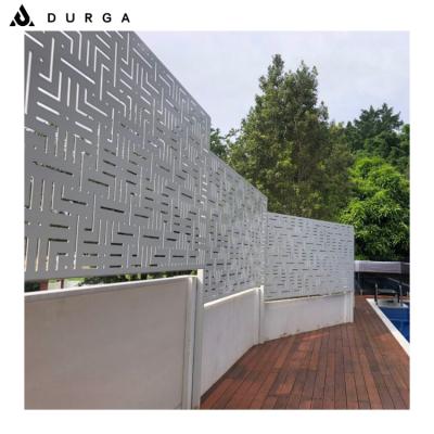 China Powder Coated Aluminum Decorative Outdoor Garden Laser Cut Metal Privacy Screen Panel for sale