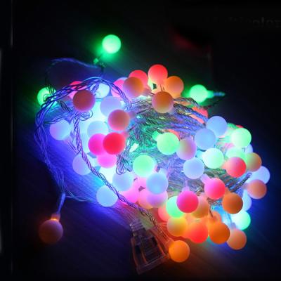 China AC220V 10m Holiday Decoration LED String Lights with 80LED Balls for sale