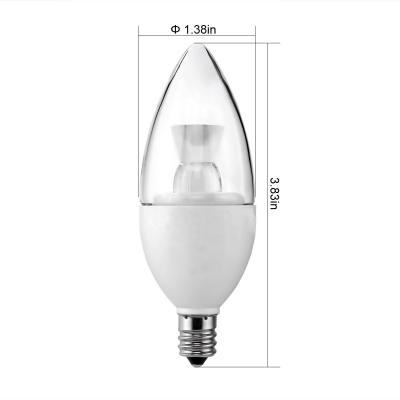 China 5W Dimmable C37 E12 LED Candle Bulbs for sale