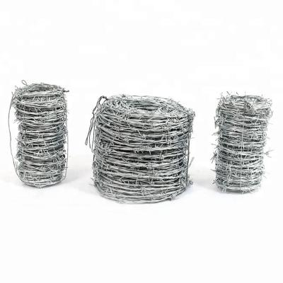 China Wholesale protection performance smudge barbed wire fencing 500 meters 0.6mm barbwire barbed wire fence rolls for sale