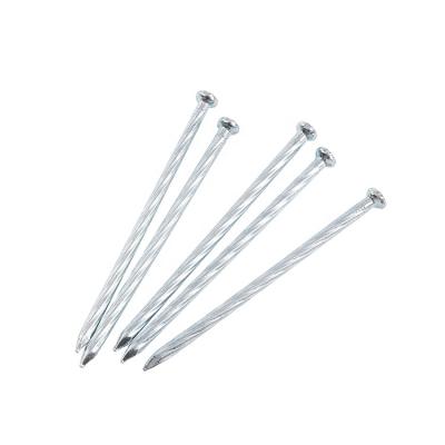 China Customized Steel Nail Twisted Flat Shank Galvanized Concrete Nails Hardened Steel Nail for sale