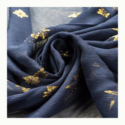 China Organic Noble Printing 91%silk 9%leather 190953 Silk Lurex Leather Gold Floral Metallic Fabric for sale