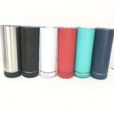 China 500ml Sublimation Speaker Tumbler Smart Music Cup Stainless Steel Vacuum Viable Straight Wireless Coffee Mug Tumblers for sale