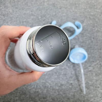 China Lovely Sublimation 8oz Baby Wall Vacuum Milk Cup Stainless Steel Double Bottle PORTABLE Vacuum Sippy Cup With Handle Sippy Bottle for sale