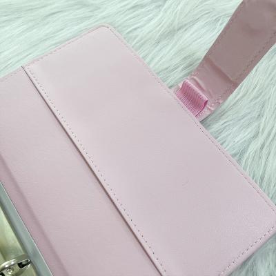 China New Arrival 8 Colors A5 A6 Macaron Spiral Notebook Binder Cover 6 Rings Spiral Notepad Stationery Leather Loose Leaf Cover For Students for sale