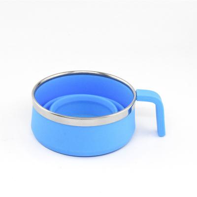 China Sustainable Hot Selling Bpa Free Convenient 400Ml Silicone Collapsible Mug Mug Silicone Collapsible Mug for sale