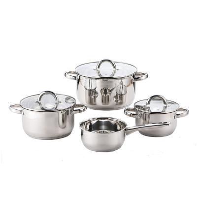 China Modern Customizable High Cost Performance 7 Pcs Kitchen Pot Sets Sets Of Cooking Pot Pots And Pans for sale