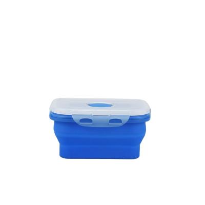 China Freshness Preservation Food Grade Portable Silicone Kids School Bento Lunch Box Set Silicone Lunch Box for sale