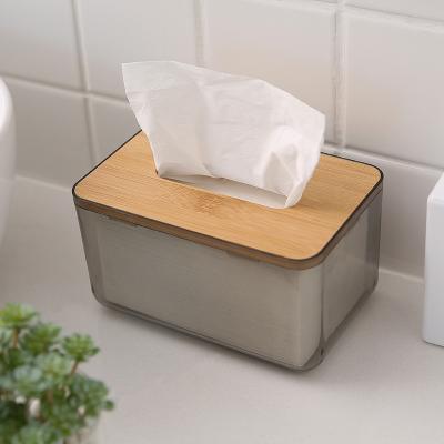 China QH8-M3 Storage Paper Towel Box Transparent Gift Box Canada Wine Wooden Box for sale