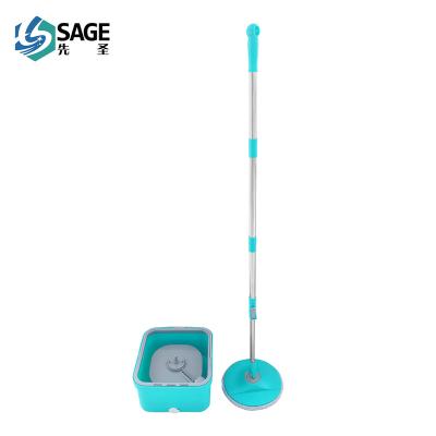 China New Generation Sustainable Clean Dirty Water Separated Spinning Flat Broom for sale