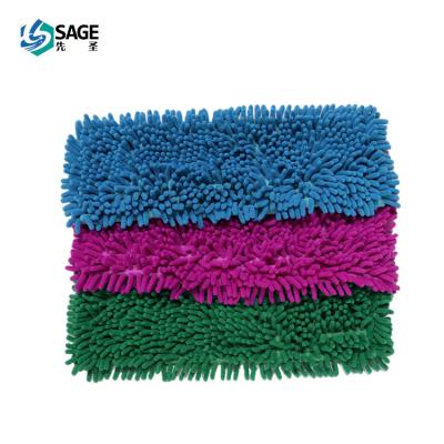 China Viable Rectangular Chenille Cotton Tip is highly absorbent and easy to replace mop refill for sale