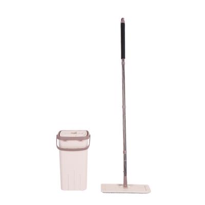 China Durable 360 ​​Degree Rotating Microfiber Scratch Mop Flat Bucket Mop Handfree Magic Mop for sale